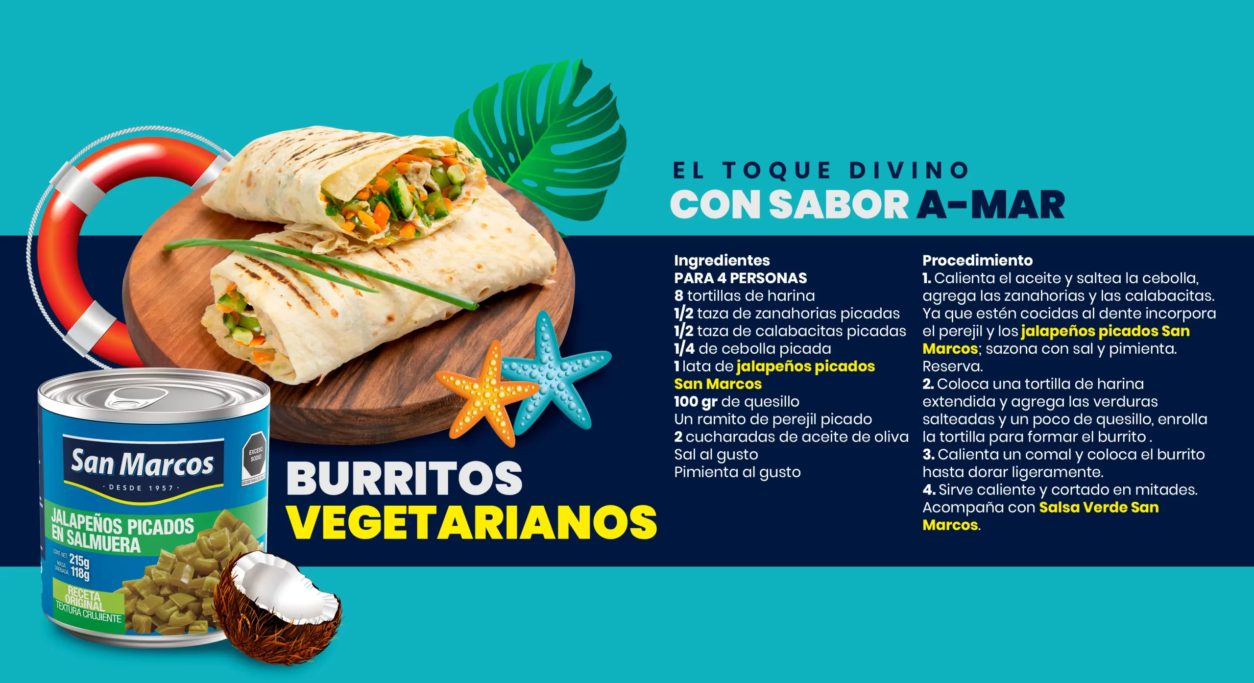 Burritos vegetarianos