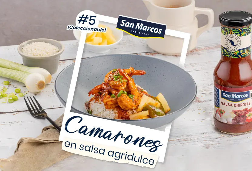 Camarones en salsa
