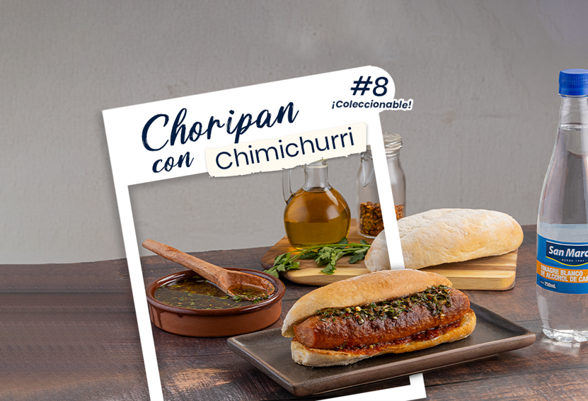 Choripan con chimichurri